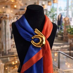 Chic Golden Brooch for Women